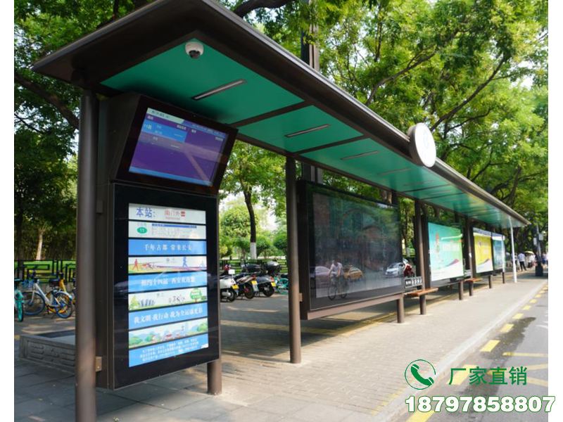 克孜勒苏州创意公车站台智能候车亭