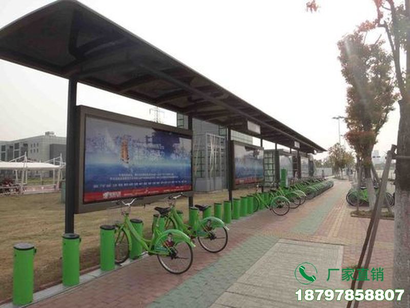 伊犁州公交站点共享自行车棚